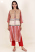 Cotton Sleeveless Jacket  In Floral Block Print